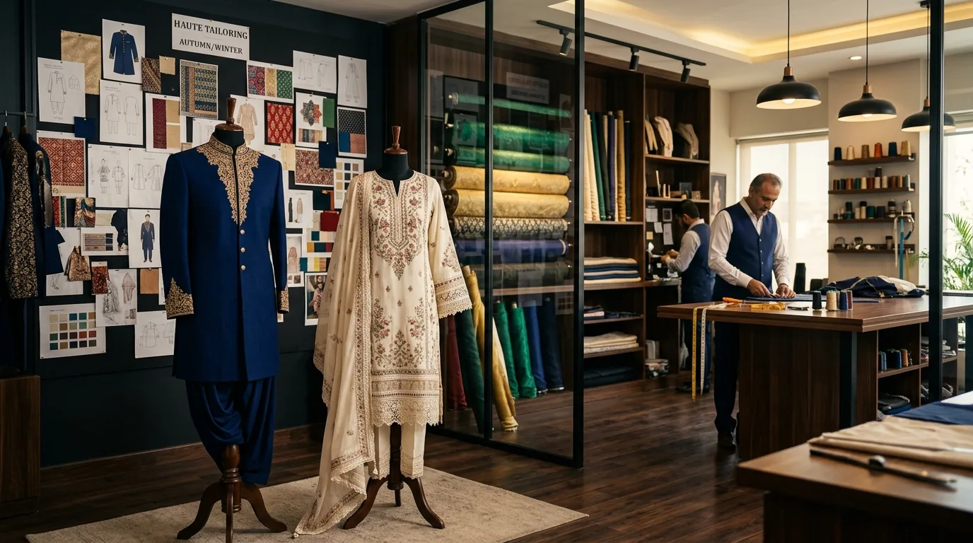 Men's Bespoke Shalwar Kameez Tailors in Lahore — Libas Shop Bespoke Tailors